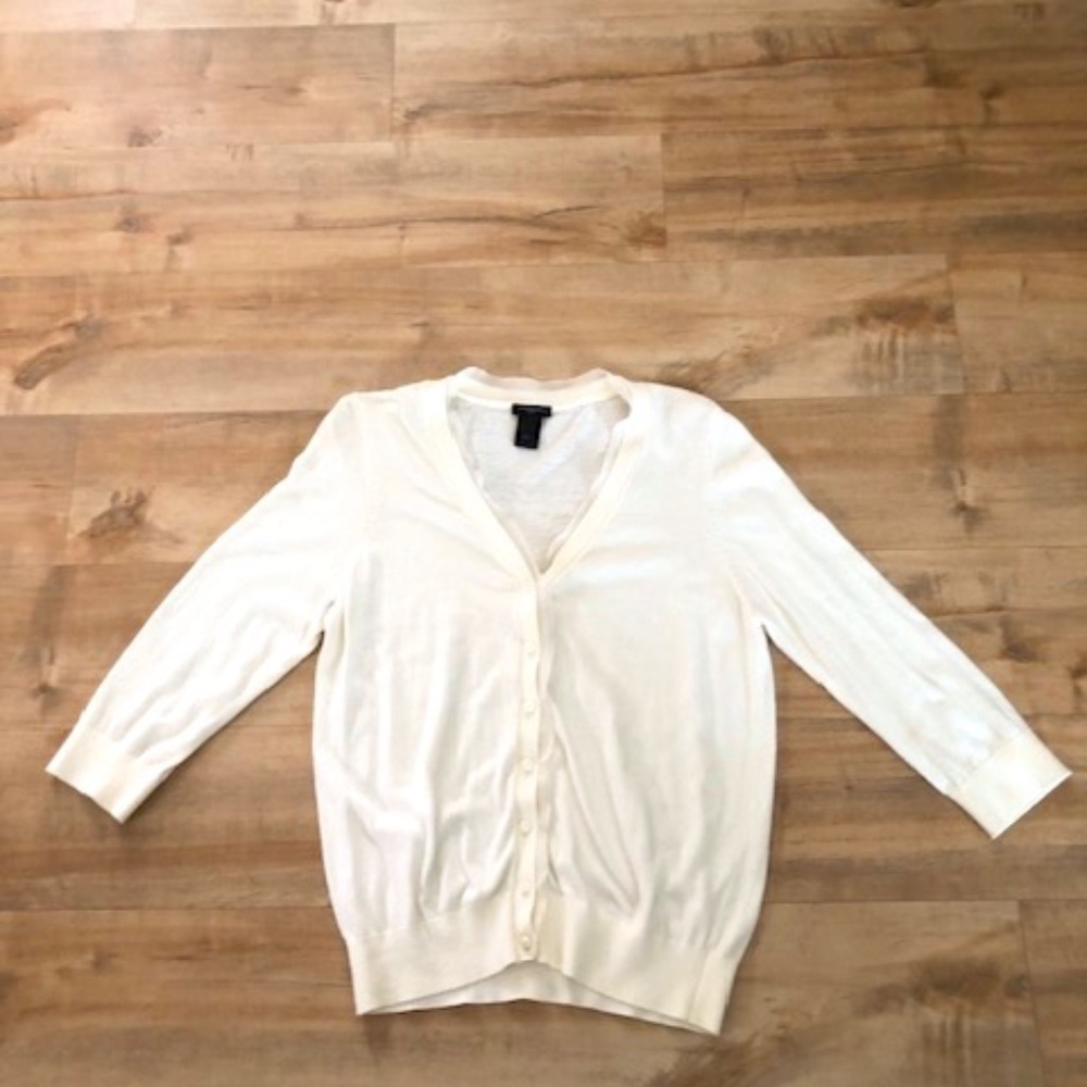 Ann Taylor Off White Lightweight sweater Large